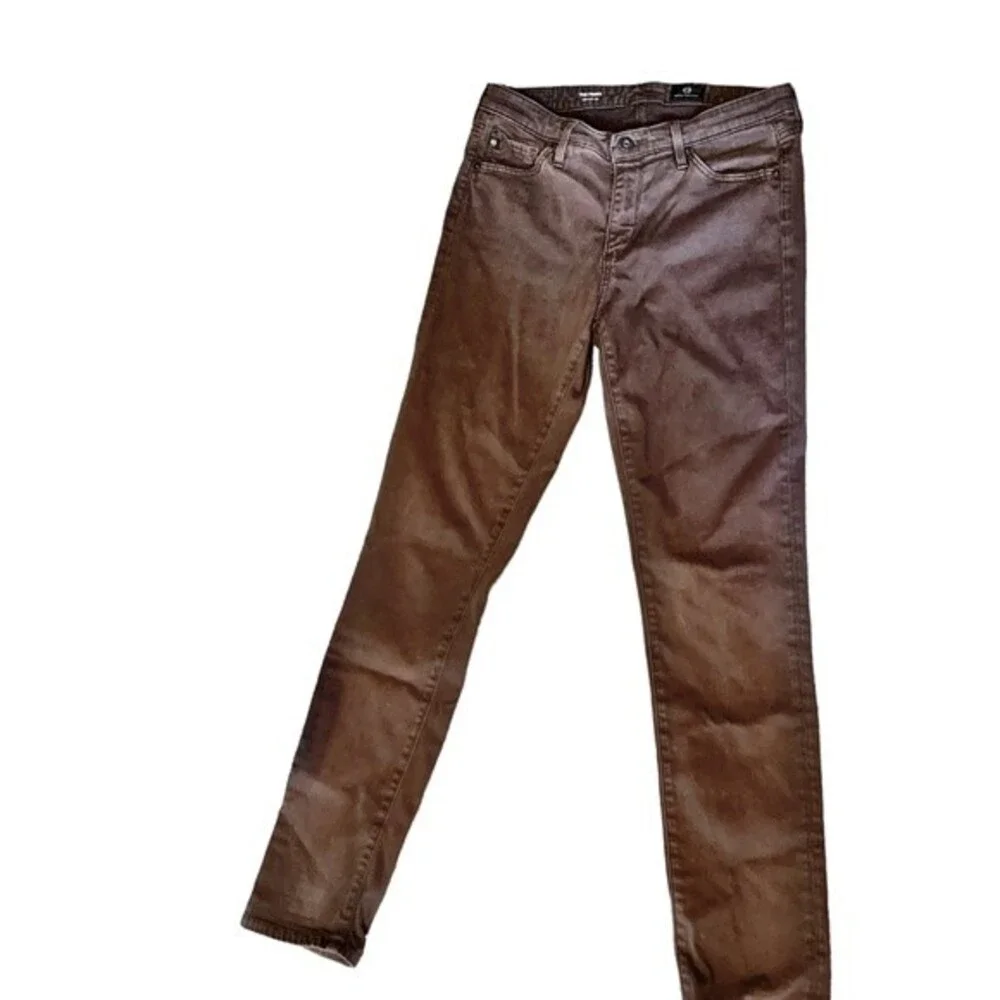 AG Adriano Goldschmied The Prima Cigarette Leg Brown Jeans - 31R
